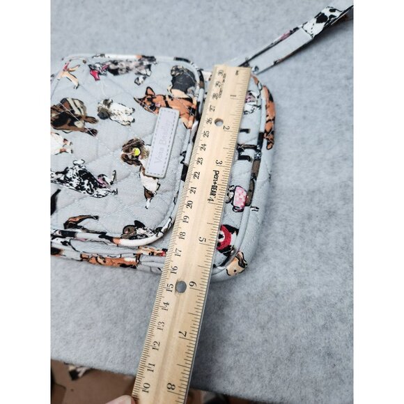 Vera Bradley DOG SHOW Easy RFID Mini Hipster Quilted Crossbody Bag - Picture 7 of 8